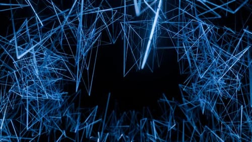 Blue Structures Background Vj Loop In HD