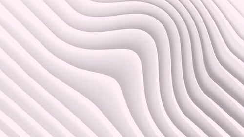 Seamless Abstract White Wavy Lines Motion Background Loop