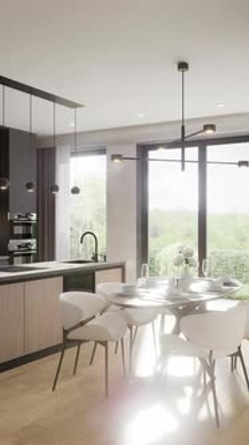 Modern Kitchen and Dining Room Interior Design Reveal