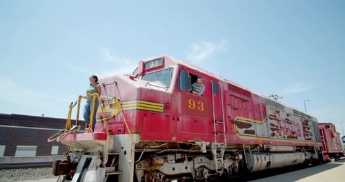Wichita, Kansas / USA - June 3 2019: Couple on Santa Fe