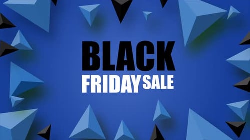 Dynamic Black Friday Sale Reveal with 3D Geometric Animation