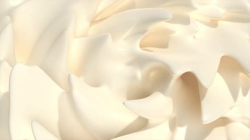 3D Cream Splash Wave Rotate Endless Bg