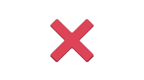 Animated Cross Mark icon