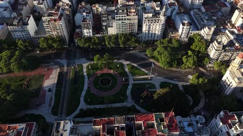 Buenos Aires Displays Stunning Congress Square Architectural Style Greenery Capital of Argentina