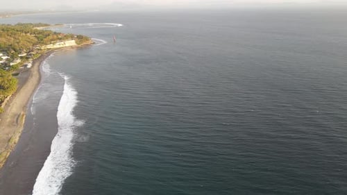 Aerial Beach Wave