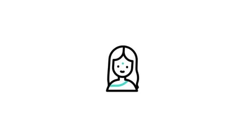 Animated Flat Design People Profile Icons