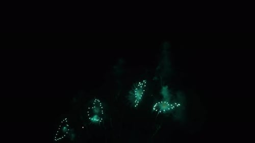 loop seamless of real fireworks background, Fireworks display celebration, glowing fireworks show