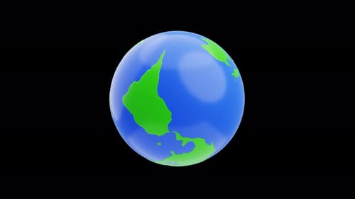 Modern 3D Spinning Globe Animation