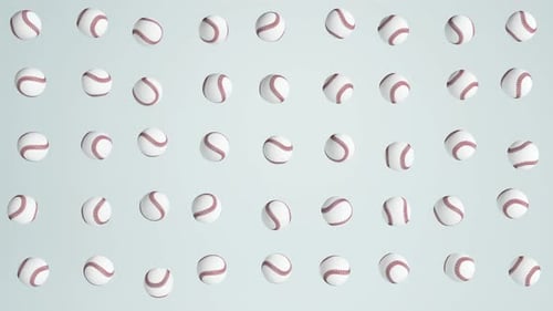 Basic Dynamic Baseball Ball Background Looped 4K