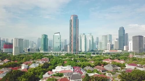 City Skyline Luftaufnahme