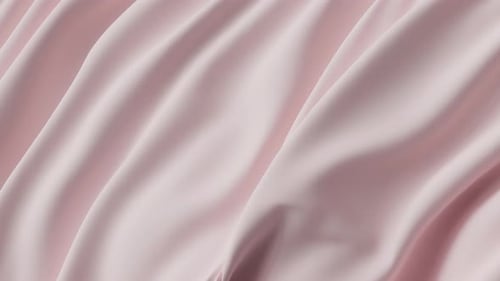 Abstract Tenderness Pink Silk Background Luxury Wave Cloth Satin Pastel Color Fabric Luxurious Care
