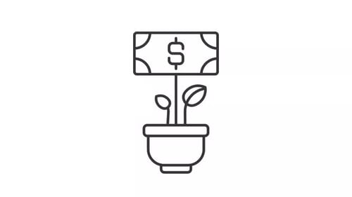 Investing line animation