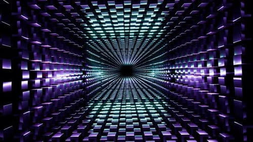 Abstract background endless tunnel, futuristic design, scifi