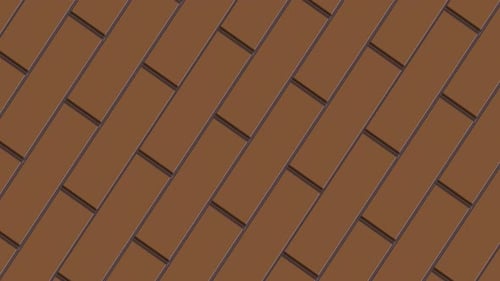 Rotation of brick wall animation background