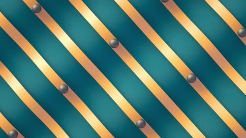 A Loopable 3d Render Animation of Balls Sliding Top View