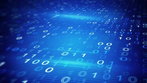 digital binary data loopable background