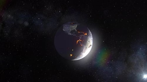 Death process of Earth and inside lave core look