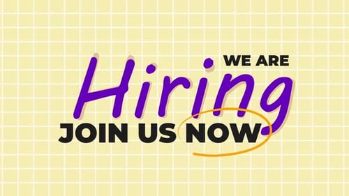 We Are Hiring Kinetic Typography Text Animation