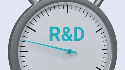 Corporate Research and Development Stopwatch Animation