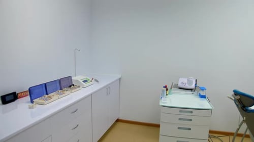 Medical office of dentistry. Interior of office with dental equipment in the dental clinic