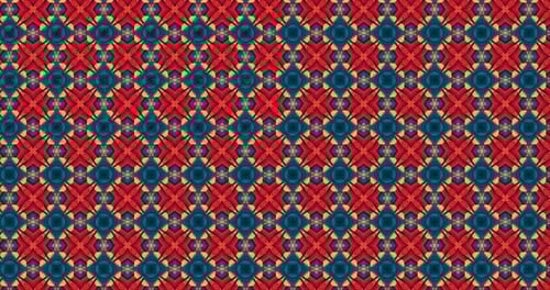 Seamless Loop of Abstract Geometric Pattern with Dynamic Colors