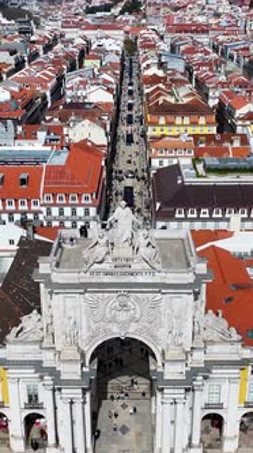 Comercio Square At Lisbon In Lisbon District Portugal.