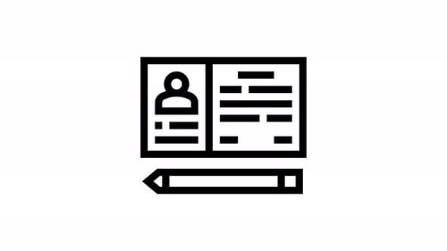 Minimalist ID Card Profile Editing Animation