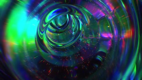 Space Tunnel Looped VJ Animation
