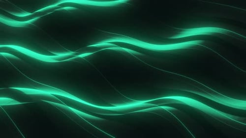 Abstract Flowing Neon Waves Background Animation