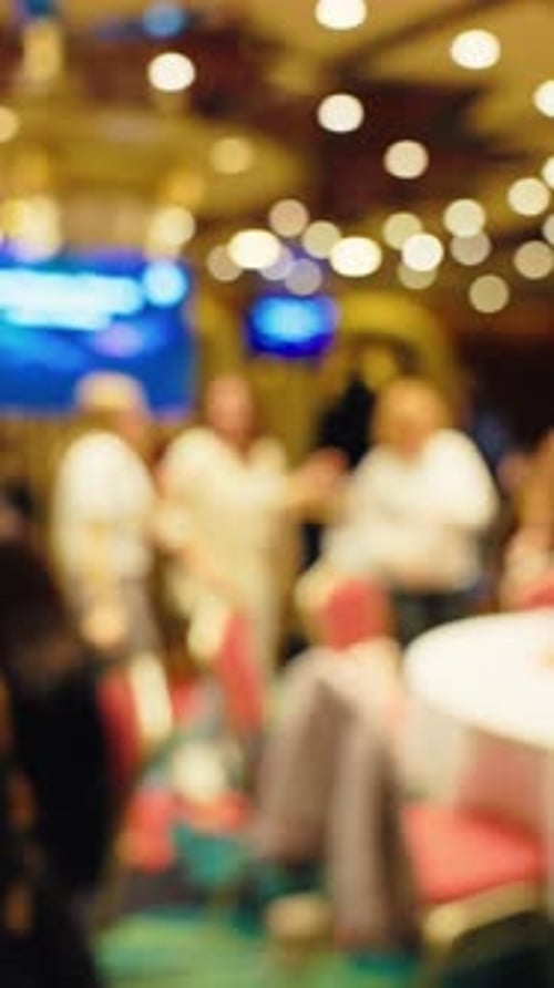 Blurred Meeting Setting with Technology and People