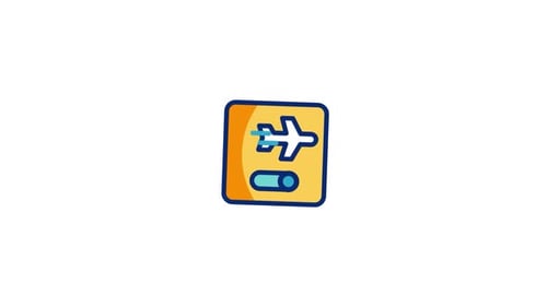 Animiertes Symbol für den Flugzeugmodus