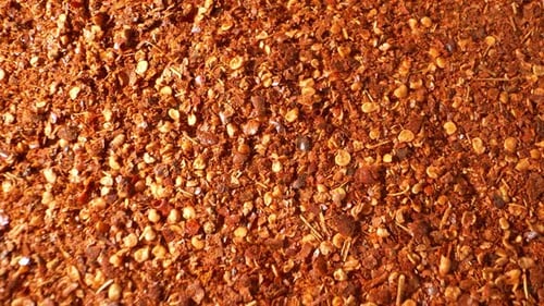 A close-up of Ground chilli.