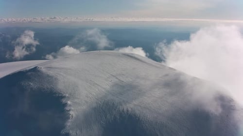 Clouds and blue sky seen