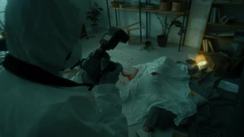 Crime Scene Investigation Photographing Evidence