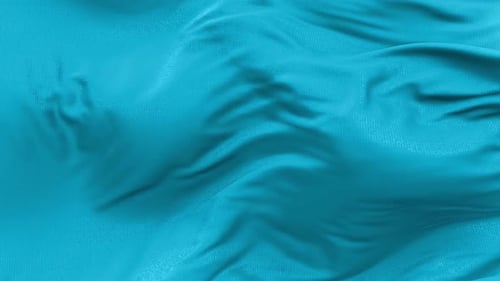 Seamless Waving Blue Fabric Background Loop