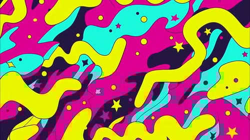 Colorful Abstract Fluid Motion Background Animation