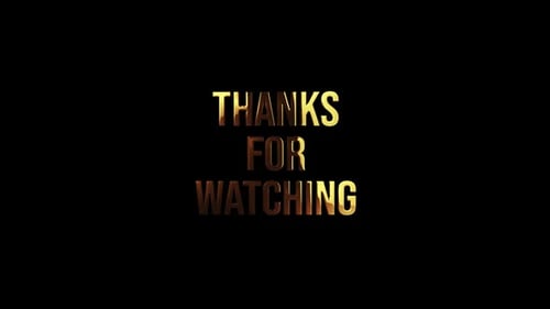 Golden Metallic Thanks For Watching Text Outro