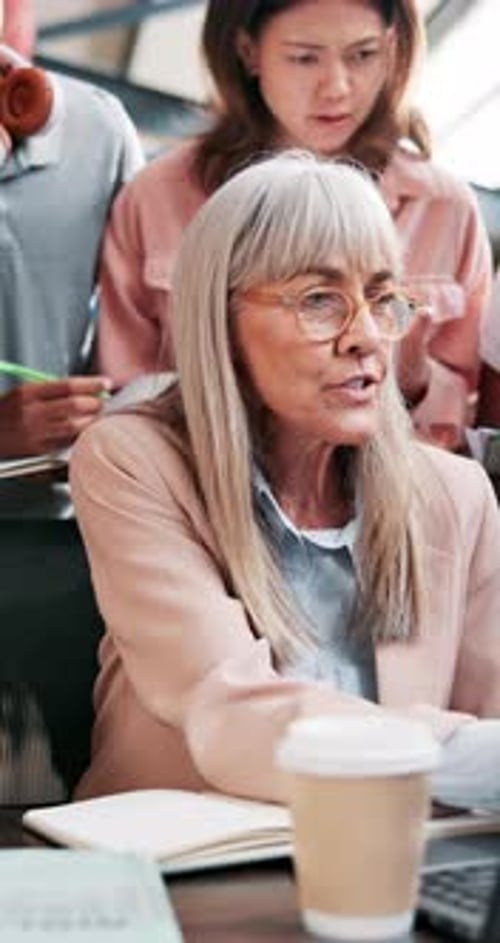 Office Team Collaboration on Project