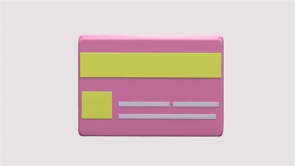 Animated 3d Bank Card with Alpha , Backgrounds Motion Graphics ft ...