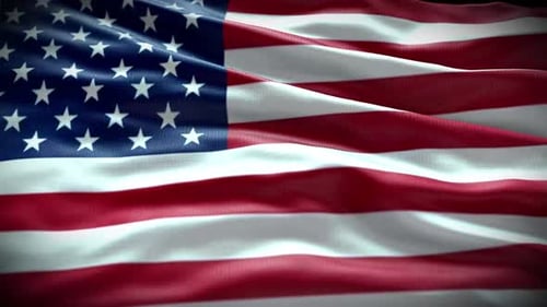 Realistic Waving American Flag Loop for Patriotic Events