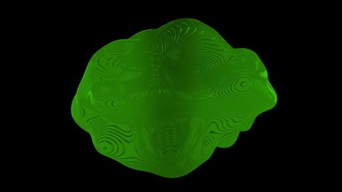 Forma geométrica abstracta Alpha Green