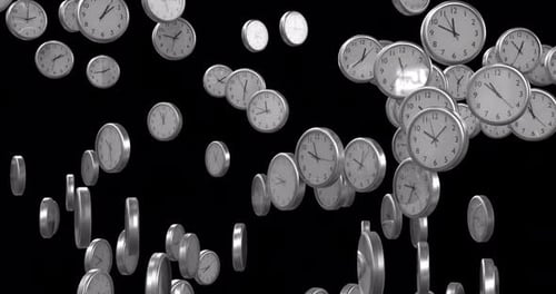 Fliegende 3D-Uhr auf Alpha