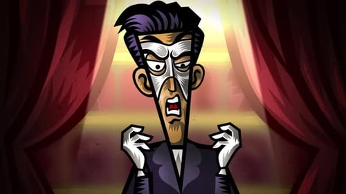 maskierter Mann singt im Operntheater