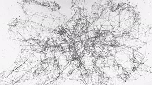 Abstract Geometric Plexus Network Data Connection Background