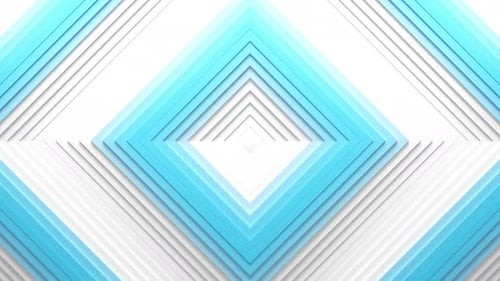 Top View on Square Blinds Oscillation with Color Waves Minimal Clean Corporate Background 3D Walls