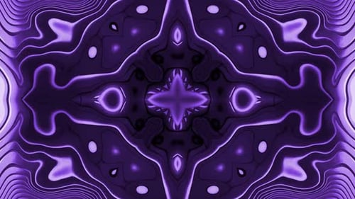 Abstract Purple Fluid Flowing Organic Loop Background