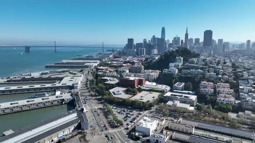 Panoramic View at San Francisco in California United States.