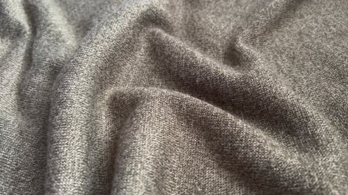 Close up of Grey Knitted Fabric Texture