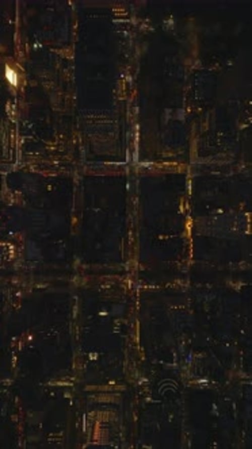 Night Views of Manhattan New York City Reveal a Breathtaking Vertical Panorama of Skyscrapers