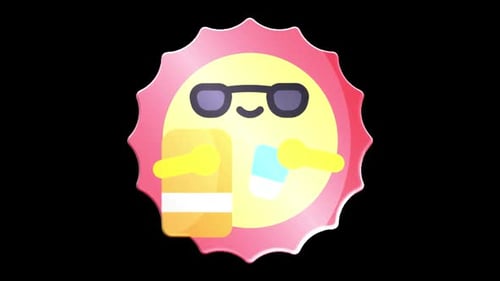 3D Animated Sun Character with Sunglasses and Sunscreen